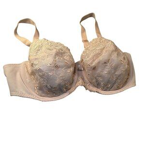 Wacoal Renaissance Rose Underwire Lace Bra Womens 40D Embroidered Floral